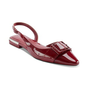 _i L j[[N fB[X T_ V[Y Clemma Buckle Slingback Flats Ruby Red Wine