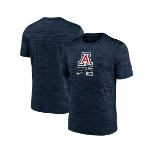 iCL Y Vc gbvX Men's Navy Arizona Wildcats Campus Center Block Velocity Performance T-Shirt Navy
