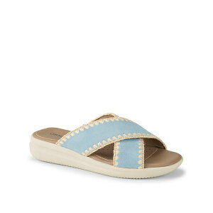 �x�A�g���b�v�X ���f�B�[�X �X���b�|���E���[�t�@�[ �V���[�Y Women's Origins Dolinda Slide Slip-On Sandals Sea Glass Blue Suede