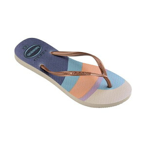 ハワイアナス レディース サンダル シューズ Women's Slim Palette Round Toe Sandals Beige