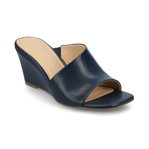 W[j[RNV fB[X Xb|E[t@[ V[Y Women's Clementine D'Orsay Slip-On Wedge Sandals Navy