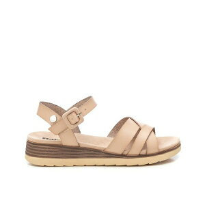 キシタイ レディース サンダル シューズ Refresh By Women's Flat Sandals Beige
