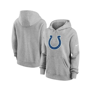 iCL fB[X Jbg\[ gbvX Women's Heather Gray Indianapolis Colts Club Fleece Pullover Hoodie Heather Gray