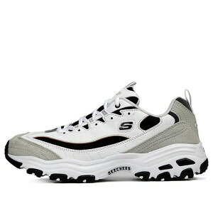 Skechers �X�P�b�`���[�Y �����Y �X�j�[�J�[ �ySkechers D'Lites 1.0 Low Running Shoes White/Grey 666114-WLGY�z �T�C�Y US_11.5(29.5cm)