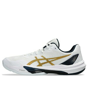 ASICS �A�V�b�N�X �����Y �X�j�[�J�[ �yASICS Sky Elite FF 3 'White Navy Gold' 1051A080-101�z �T�C�Y US_M_15