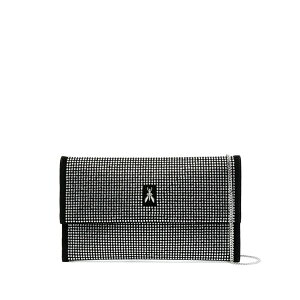 �p�g���c�B�A �y�y ���f�B�[�X �V�����_�[�o�b�O �o�b�O Rhinestone-embellished logo crossbody bag Black