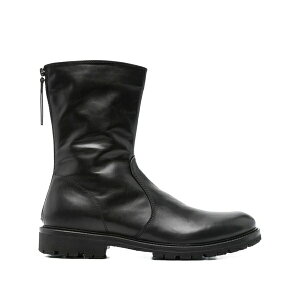 �w���_�[�\���E�u���b�R �����Y �u�[�c �V���[�Y Zip-fastening leather boots Black