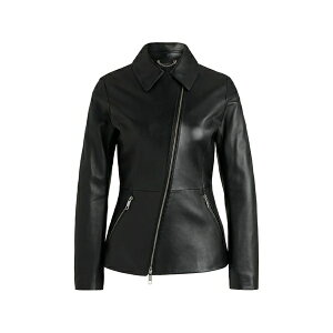 �{�X ���f�B�[�X �W���P�b�g���u���]�� �A�E�^�[ Zip leather jacket Black