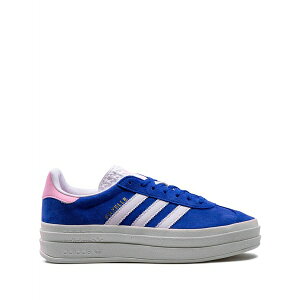 �A�f�B�_�X ���f�B�[�X �X�j�[�J�[ �V���[�Y Gazelle bold true pink platform sneakers Blue