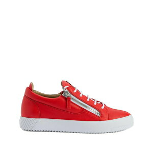 �W���[�b�y�U�m�b�e�B �����Y �X�j�[�J�[ �V���[�Y Zip-detail leather low-top sneakers Red