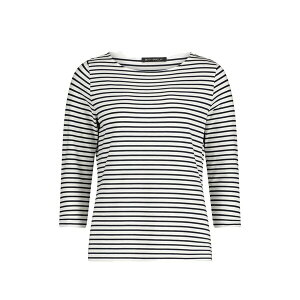 �x�e�B�[�o�[�N���C ���f�B�[�X T�V���c �g�b�v�X Striped three-quarter-sleeve top White