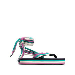 �C�U�x�� �}���� ���f�B�[�X �T���_�� �V���[�Y Multi-drawstring strap sandals Green