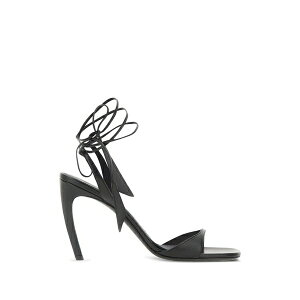 �W �A�e�B�R ���f�B�[�X �T���_�� �V���[�Y Ora tie-fastening heeled sandals Black