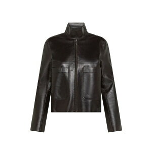 �Z�u���e�B ���f�B�[�X �W���P�b�g���u���]�� �A�E�^�[ Zip leather jacket Brown