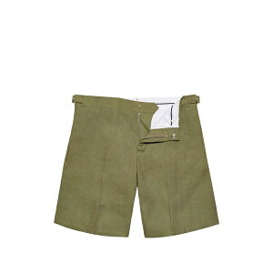 �I�[���o�[ �u���E�� �����Y �J�W���A���p���c �{�g���X Norwich italian linen shorts Green
