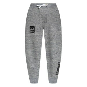 �f�B�[�X�N�G�A�[�h ���f�B�[�X �J�W���A���p���c �{�g���X Gym dean drawstring logo tack pants Grey