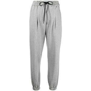 �X���[�����t�B���b�v���� ���f�B�[�X �J�W���A���p���c �{�g���X M䩘Rlange-effect drawstring track pants Grey