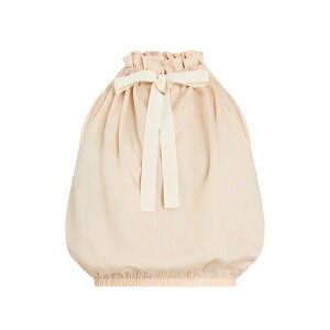 �W�����p�g�D ���f�B�[�X �V���c �g�b�v�X Striped-pattern bow sleeveless top Neutrals