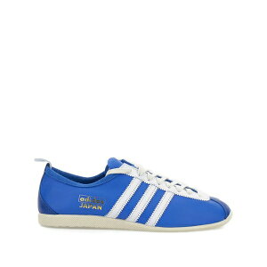 �A�f�B�_�X �����Y �X�j�[�J�[ �V���[�Y Japan leather three-stripe sneakers Blue