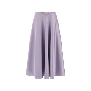 �G���U�x�X�t�����L ���f�B�[�X �X�J�[�g �{�g���X Duchesse a-line midi skirt Purple