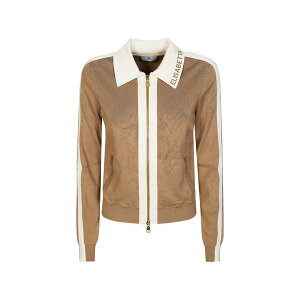 �G���U�x�X�t�����L ���f�B�[�X �J�[�f�B�K�� �A�E�^�[ Zip collared cardigan Brown