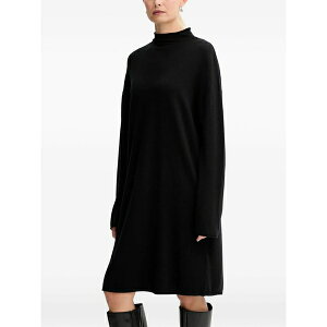 �}���R�|�[�� ���f�B�[�X �����s�[�X �g�b�v�X Mock-neck mini dress Black