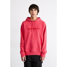 カーハート メンズ パーカー・スウェットシャツ アウター HOODED DUSTER - Sweatshirt - samba red