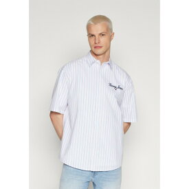 トミーヒルフィガー メンズ シャツ トップス LUXE SHIRT - Shirt - white stripe