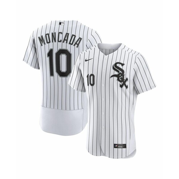 ナイキ メンズ パーカー・スウェットシャツ アウター Men's Yoan Moncada White Chicago White Sox Home Authentic Player Jersey White