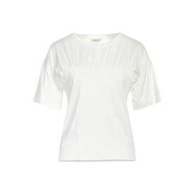 【送料無料】 コンタット レディース Tシャツ トップス T-shirts White