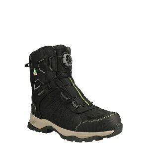 tbWEFA Y u[c V[Y Men's Extreme Freezer Waterproof Winter Insulated Work Boot Black