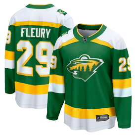 ファナティクス メンズ ユニフォーム トップス MarcAndre Fleury Minnesota Wild Fanatics Branded Alternate Premier Breakaway Player Jersey Green