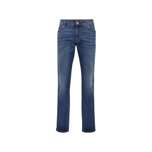 �r���I�l�A �����Y �f�j���p���c �{�g���X Baroque embroidered straight jeans Blue