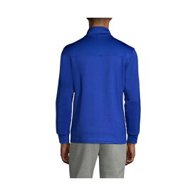 ランズエンド メンズ Tシャツ トップス School Uniform Men's Quarter Zip Pullover T-Shirts Cobalt