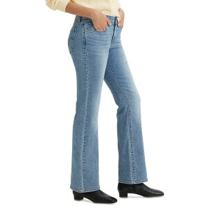 ���[�o�C�X ���f�B�[�X �f�j���p���c �{�g���X Women's Casual Classic Mid Rise Bootcut Jeans Rare Form