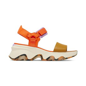 ソレル レディース サンダル シューズ Women's Kinetic Impact Ankle-Strap Sport Platform Sandals Optimized Orange, Honey White