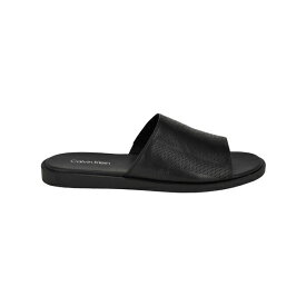 カルバンクライン メンズ サンダル シューズ Men's Espar Casual Slip-On Sandals Black