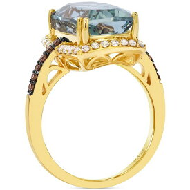 ルヴァン レディース リング アクセサリー Mint Julep Quartz (6 ct. t.w.) & Diamond Halo Ring (3/8 ct. t.w.) in 14k Gold No Color