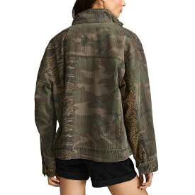 ラッキーブランド レディース ジャケット＆ブルゾン アウター Women's Patchwork Camo Cropped Jacket Camo Print Mix