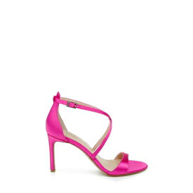 ジュウェルダグレイミシュカ レディース オックスフォード シューズ Women's Dimitra Crisscross Strap Stiletto Evening Sandals Neon Pink Satin