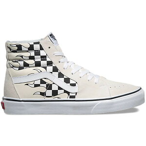 Vans �o���Y �����Y �X�j�[�J�[ �yVans Sk8-Hi Checkerboard Flame White�z �T�C�Y US_8.5(26.5cm) Classic White/True White
