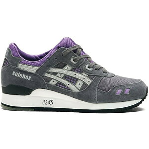 ASICS �A�V�b�N�X �����Y �X�j�[�J�[ �yASICS Gel-Lyte III Solebox the Sun�z �T�C�Y US_11.5(29.5cm) Solebox Grey/Silver-Purple
