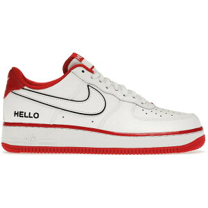 Nike �i�C�L �����Y �X�j�[�J�[ �yNike Air Force 1 Low '07 LX Hello�z �T�C�Y US_8.5(26.5cm) White/University Red/Black/White