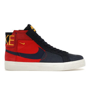 Nike �i�C�L �����Y �X�j�[�J�[ �yNike SB Zoom Blazer Mid Premium Deconstructed Barcelona�z �T�C�Y US_10.5(28.5cm) University Red/University Gold/Summit White/Midnight Navy