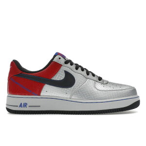 Nike �i�C�L �����Y �X�j�[�J�[ �yNike Air Force 1 Low '07 PRM Jones Original Six�z �T�C�Y US_8.5(26.5cm) Metallic Silver/Anthracite-Varsity Red