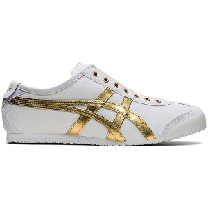 ASICS �A�V�b�N�X �����Y �X�j�[�J�[ �yOnitsuka Tiger Mexico 66 Slip-On White Pure Gold�z �T�C�Y US_M_14 White/Pure Gold