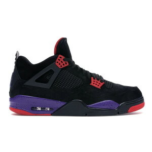 Jordan �W���[�_�� �����Y �X�j�[�J�[ �yJordan 4 Retro Raptors Drake OVO (2019)�z �T�C�Y US_8(26.0cm) Black/Court Purple-University Red