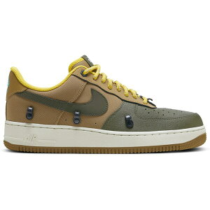 Nike �i�C�L �����Y �X�j�[�J�[ �yNike Air Force 1 Low '07 PRM Winterized Cargo Khaki�z �T�C�Y US_6.5(24.5cm) Cargo Khaki/Ale Brown/Vivid Sulfur/White/Gum Medium Brown