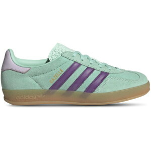 adidas �A�f�B�_�X ���f�B�[�X �X�j�[�J�[ �yadidas Gazelle Indoor Clear Mint Active Purple (Women's)�z �T�C�Y US_6(23.0cm) Clear Mint/Active Purple