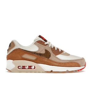 Nike �i�C�L ���f�B�[�X �X�j�[�J�[ �yNike Air Max 90 SE Pale Ivory Snakeskin Swoosh (Women's)�z �T�C�Y US_W_10.5 Pale Ivory/Picante Red/Summit White/Oatmeal/Desert/Ale Brown
